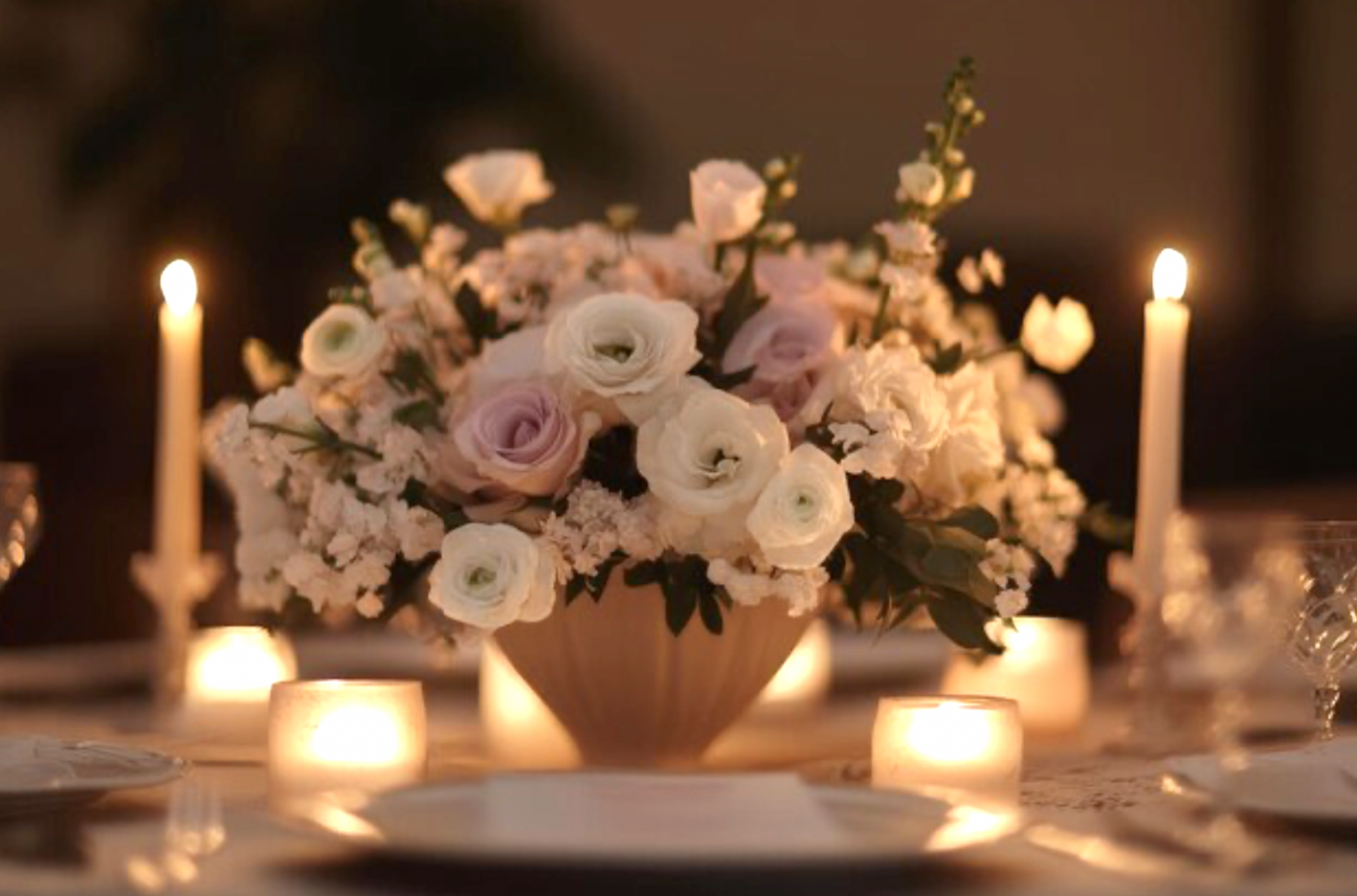 Albandar Hall, a grand and elegant ballroom designed for magnificent weddings and lavish celebrations, offering a spacious layout and a refined atmosphere that elevates every special moment.